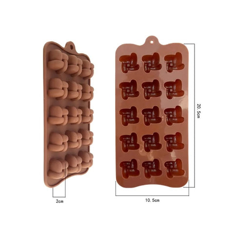 Silicone Chocolate Mold Creative Knot Design Candy Mold for Baking