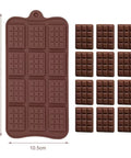 Mini Chocolate Bar Silicone Mould, 21cm x 11cm Munchies House