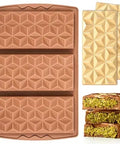 3 Cavities Chocolate Bar Mold Large Stuffed Silicone Molds