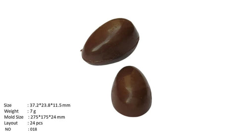Eggs Shape PC Polycarbonate Chocolate Mold