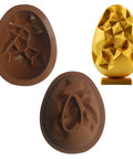 1PCS 3D Geometric Egg Silicone Chocolate Mould