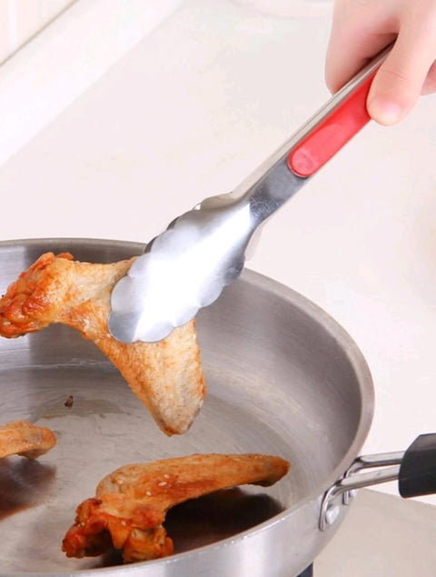 Stainless Steel Food Tongs, Anti-Scalding Kitchen Tool