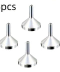 4pcs Metal Mini Funnel Set for Liquid Transfer & Pouring