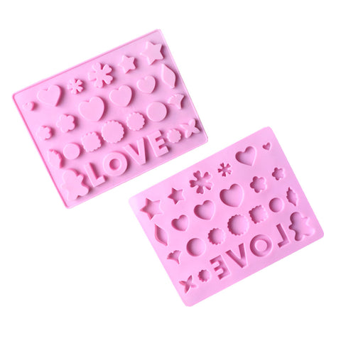 Love Heart Shape Silicone Mold for Chocolates & Cookies