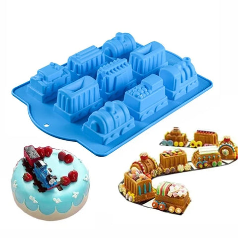 Train Chocolate Silicone 9 PCS