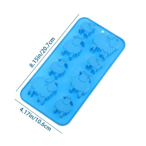 8 Holes Animal Sheep Chocolate Mold