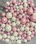 White&Pink Pearl Sugar -Cake Decoration Cupcake& Wedding Shower Party
