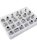 24pcs Stainless Steel Piping Nozzle Set for Cake Decorating