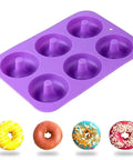 6 Grid Cake Donut Mold, Non-Stick Silicone, High Temperature Resistant