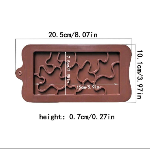 Silicone Chocolate Mold For 3D Candy, Pudding, Cookie, Ice Cube Making