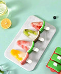 Watermelon Shaped Ice Cream Mold With Lid DIY Popsicle Maker Munchies Tools