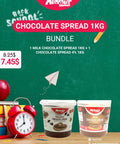 Chocolate Spread 1kg Bundle: Premium Milk & Hazelnut Chocolate Spread (1kg)