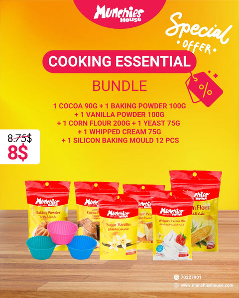 Cooking Essential Bundle: Cocoa, Baking Powders & Moulds