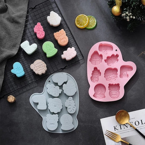 Christmas Chocolate Silicon Mold - Ideal for Festive Treats