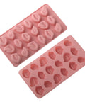 18 Cells Funny Mouth Shaped Silicone Mold for Chocolate & Mousse