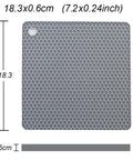 Silicone Mat 220°C Heat Resistant Potholder Dining Table Placemat