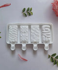 Silicone Ice Cream Mold +50 Wooden Sticks, Quick Release