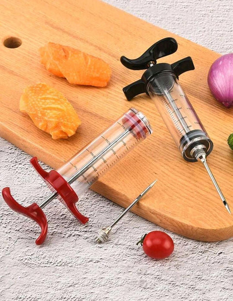 Meat Injector with Needle for Barbecue and Kitchen Cooking
