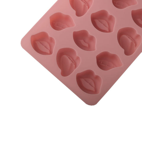 18 Cells Funny Mouth Shaped Silicone Mold for Chocolate & Mousse