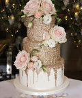 Edible Glitter Rose Decoration - Food Safe Glamour