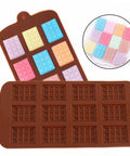 Mini Chocolate Bar Silicone Mould, 21cm x 11cm Munchies House