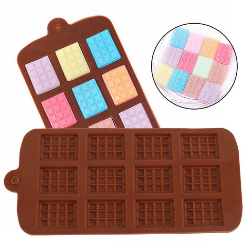 Mini Chocolate Bar Silicone Mould, 21cm x 11cm Munchies House