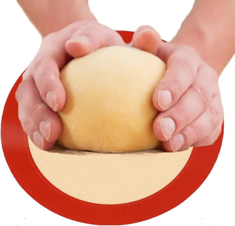 Round Silicone Baking Mat, Non-Stick, Reusable Cookie Sheet
