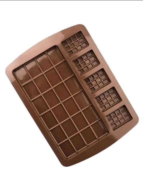 6 Cavity waffle shaped silicone mold