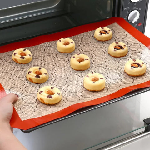 Silicone Baking Mat, Circles Pattern, Non-Stick, 42x29.5cm
