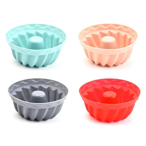 6 PCS Silicone Muffin Mold, Large, Non-Stick & BPA Free