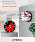 Mechanical Manual Timer with Magnetic Backing Munchies Tools