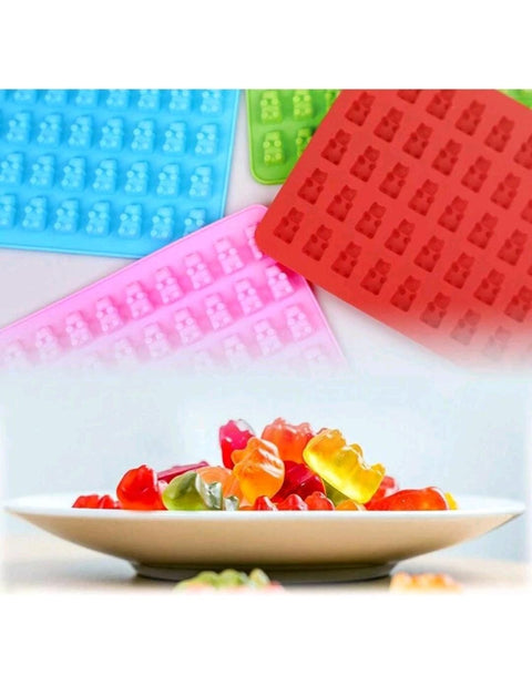 1pc Random Color Bear Design DIY Silicone Mold, 50 Grid Silicone Mold For DIY Crafting