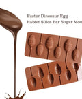 6 Cavity Easter Egg Rabbit Lollipop Silicone Mold for Chocolate Crafting Munchies House