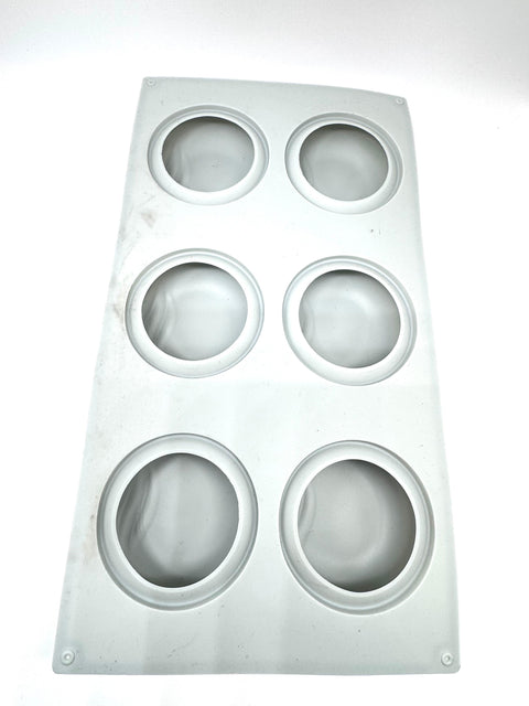 Confectionery Silicone Mold Big Dot 6-Cavity