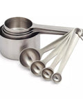 Stainless Steel Measuring Cups and Spoons Set of 8