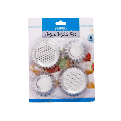 8PCS Tart Mold Stainless Steel, High-Quality, Durable