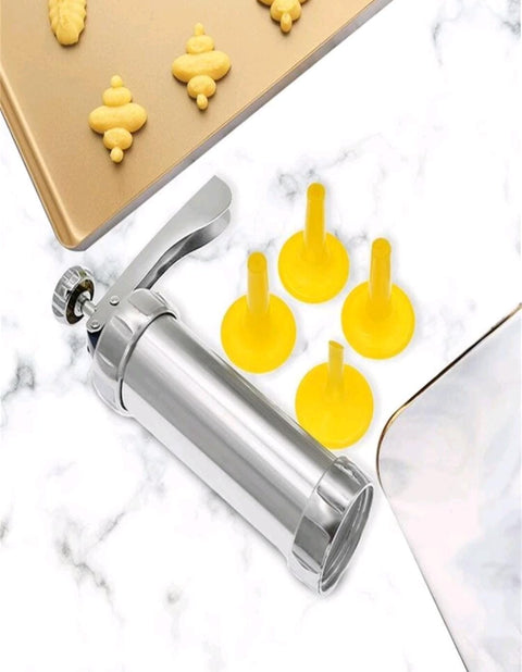 Cookie Biscuit Press Kit Including 20 Biscuit Molds