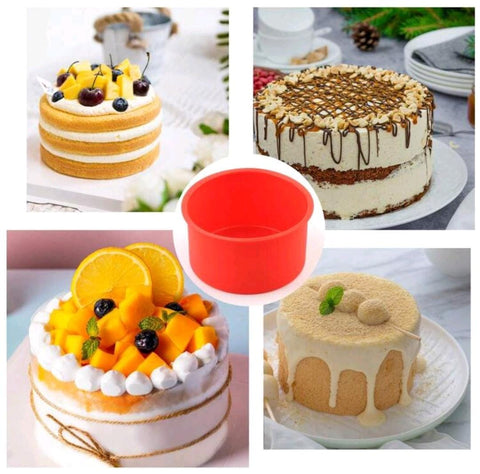 Small Size Silicone Cake Pan,4 inch Cake Mold,Baking Tray,Oven Accessory