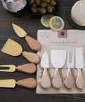 Stainless Steel Cheese Knife Set with Wooden Handle