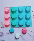 6 Cavity Flower Silicone Mold - Non-Stick Bakeware