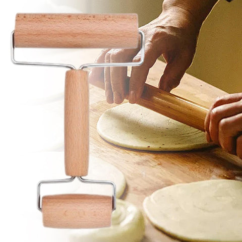 Rolling Pin Sturdy Kitchen Gadgets Easy to Use Double-head Rolling Pin Nonstick