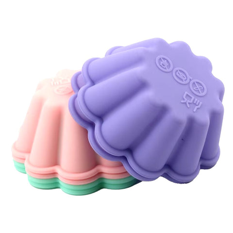 12Pcs/Set Creative Flower Shape Muffin Cup Mold