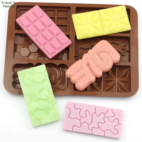 6 Grids Silicone Mini Rectangular Chocolate Mold - Food-Grade, Versatile Baking Tool