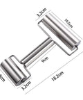 Stainless Steel Non-Stick Double-Headed Rolling Pin
