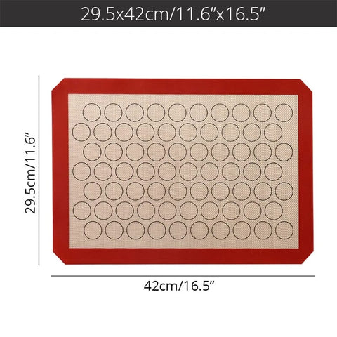 Silicone Baking Mat, Circles Pattern, Non-Stick, 42x29.5cm