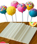 Lollipop Sticks 10cm - Eco-Friendly Paper, Multi-Use, 100-Pcs