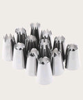Reusable Stainless-Steel Piping Nozzle Set, Daily Solid Washable Icing Piping Nozzle Tip, 12pcs