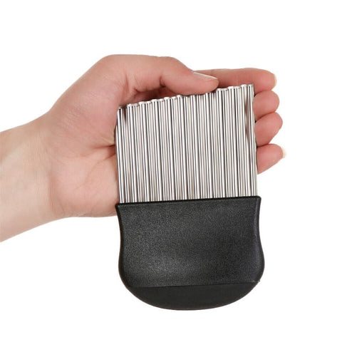 Stainless Steel Wavy Potato Chip Cutter Knife