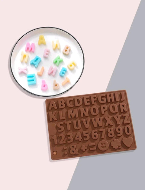 Number Desgin Chocolate Mold Chocolate Letters Mold Silicone Mould