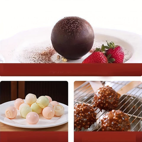 Mini Semi Round Ball Shape Silicone Mold for Cake & Chocolate